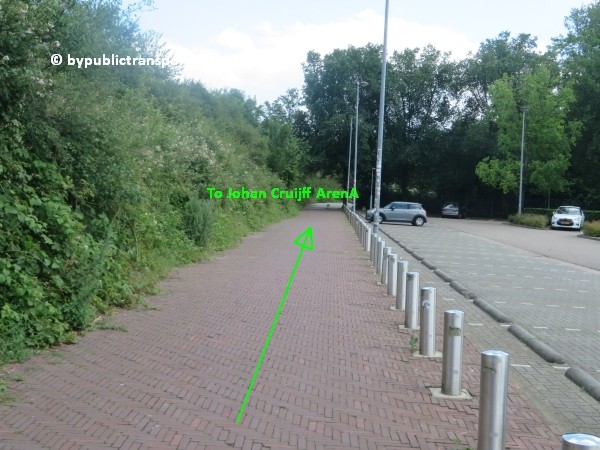 amsterdam johan cruijff arena met openbaar vervoer by public transport 21