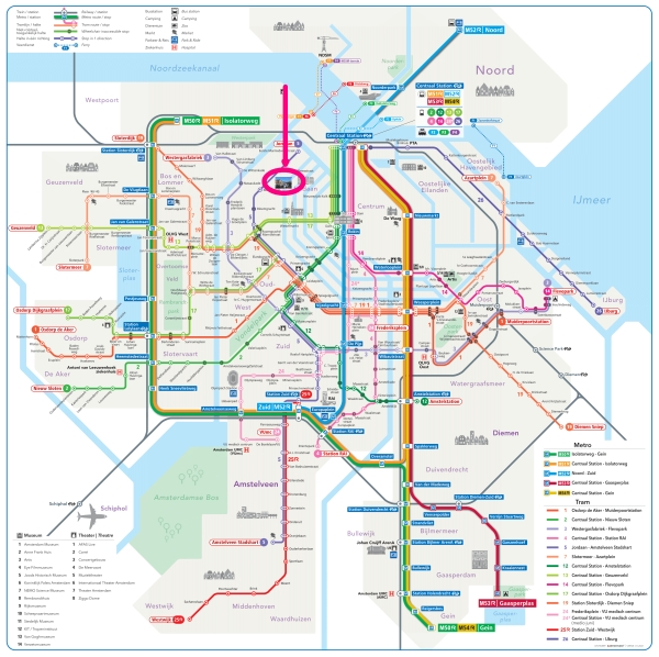 amsterdam metro tram map plan noordermarkt 600 x 598