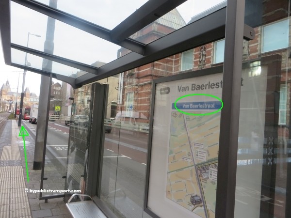 how do i get to the moco museum amsterdam by public transport 25