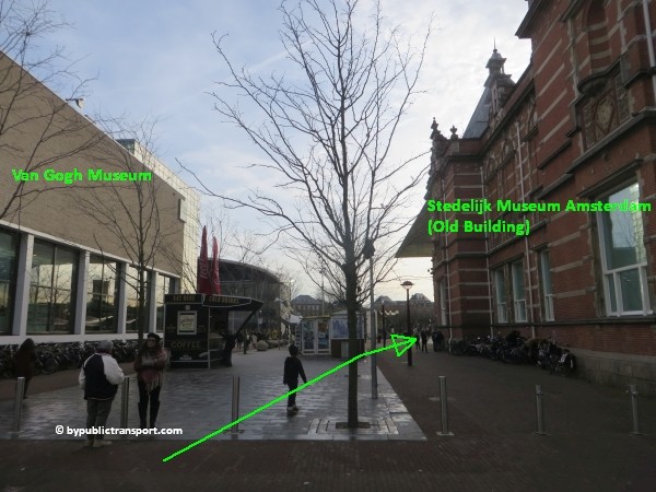 how do i get to the stedelijk museum amsterdam by public transport 27